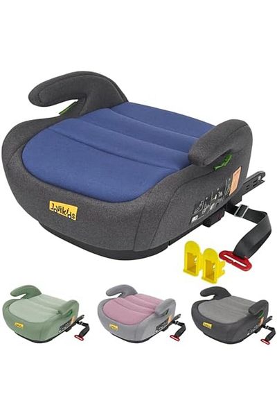Jovikids I-Size Booster Seat for Car with ISOFIX, 125-150cm (Group 2/3, 6-12 Years), Blue