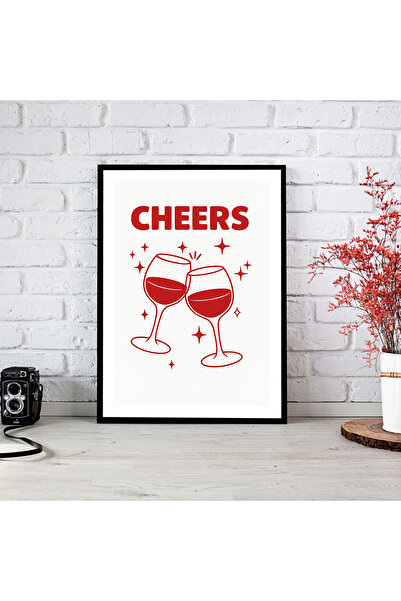 woodsia Tablou cu poster din lemn MDF cu aspect de cadru dintr-o singură buca...