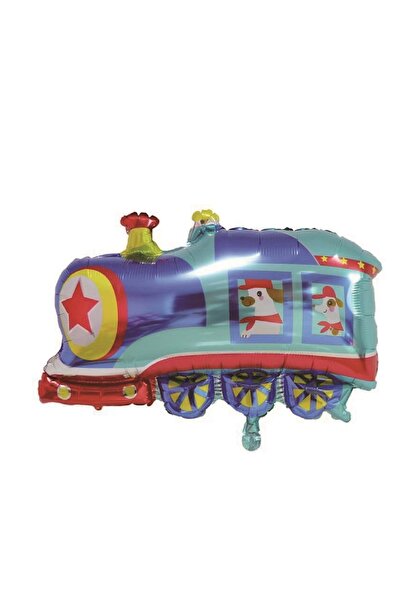 SDX Market Balon figurină tip tren din folie de aluminiu, 62 cm
