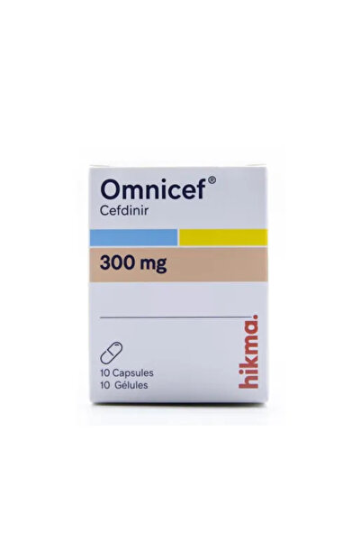 HIKMA أومنيسيف 300 ملغ 10 كبسولات