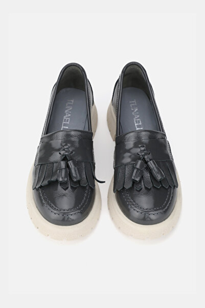 TUNAELLİ ДАМСКИ МОКАСИНКИ ОТ ЗЕЛЕНА ЛАЧЕНА КОЖА, ЕСТЕСТВЕНА КОЖА, РАЗМЕР 36-41