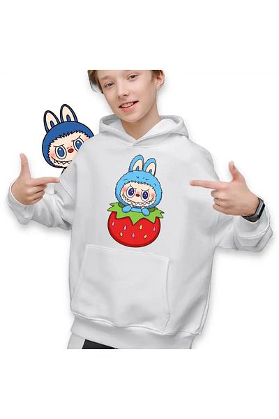 OEM Labubu Children's Sweatshirt for Boys Strawberry