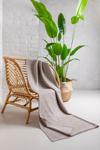 T Crazy T-Crazy Honeycomb Pattern Knitwear Tv Blanket, Knitwear Sofa Accessory Tv Blanket, Soft Textured