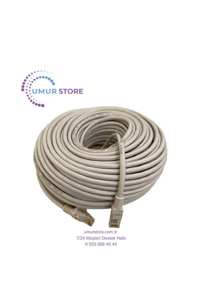 Herz 35 M Cat6 Kablosu Ethernet Lan Internet 35 Metre RJ45 Network Kablo