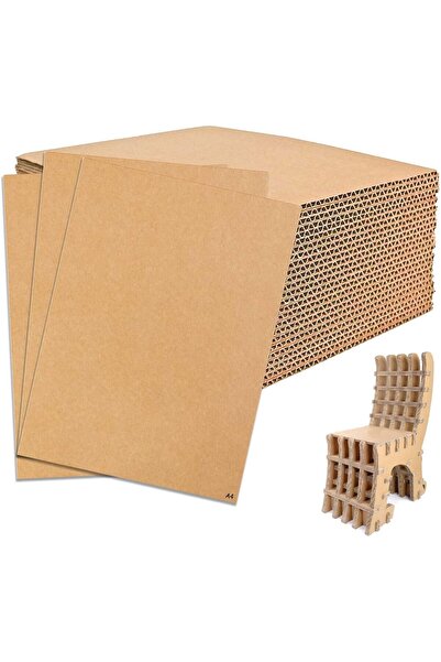 VipDeluXe 30 adet oluklu mukavva, A4 (210 x 297 mm), el işi için, 3 mm