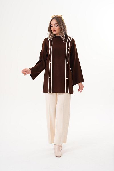 badibadii Women's Winter Thick Double Suit Knitwear Suit