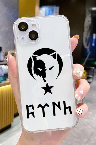 3GEN CASE İphone 15 Uyumlu Türk Sembolleri Desenli Şeffaf Lüx Silikon Kılıf
