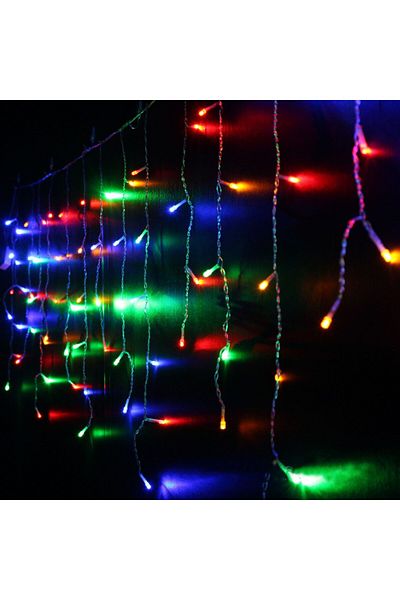 SDX Market Christmas Installation 5 m x 1 m Curtain, Multicolor, 240 LEDs, SDX, 8037RB