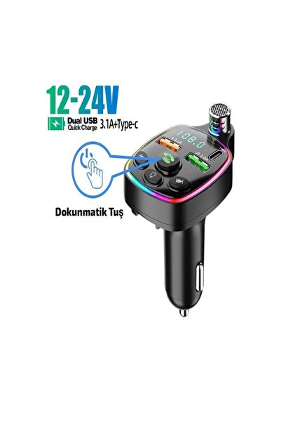 HALL BREATHE Yüksek Kaliteli Araç FM Radyo Transmitter Çakmaklık, Ultra Dayan...