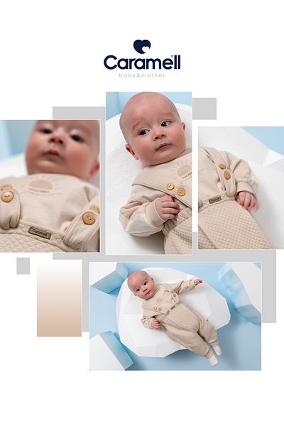 Caramell Baby Boy 2-Piece Salopet Set Soft Quilted 3-18 Months