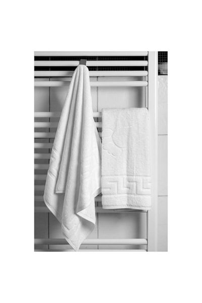 Bedora Set 2 Towels for Feet Hotel Line, Bedora, 50 x 70 cm, 100% Carded Cotton, 650 g/m², White