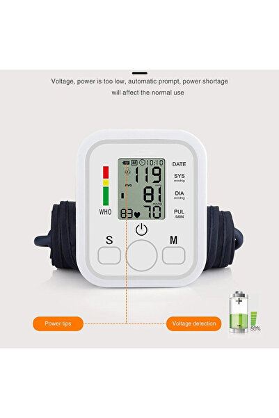 MACON Premium Digital Blood Pressure Monitor Home Sphygmomanometer Automatic Heart Rate Pulse Meter