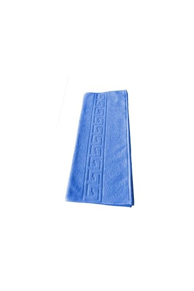 E EFRALL Face Towel 50x90, 550g, hotel-grade, Greek design - Blue