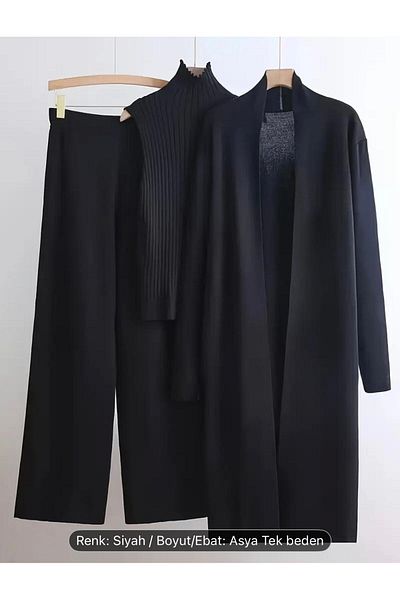 NZL TEKSTİL Dgn's Women's Jacket - Bady - Pants Women's Knitwear Set