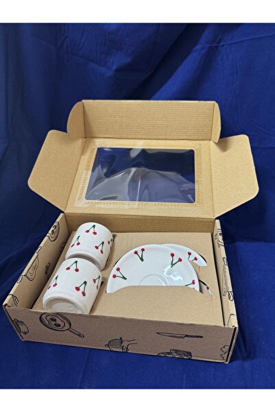 Tuhafix El Yapımı 2 Kişilik Türk Kahvesi Fincan Seti