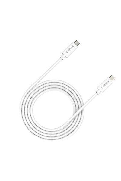 CANYON Cablu de date UC-42, USB Type-C Thunderbolt, 2m, 20Gbps, 240W (Alb)