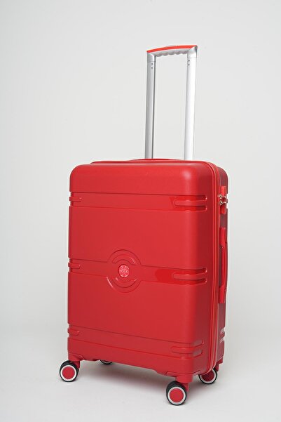 travelpolo Orta Boy Kırılmaz Valiz Kırmızı 1015