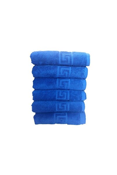 E EFRALL Set 6 prosoape de baie, 650g, hotelier, model greek - albastru 70 x 140 cm