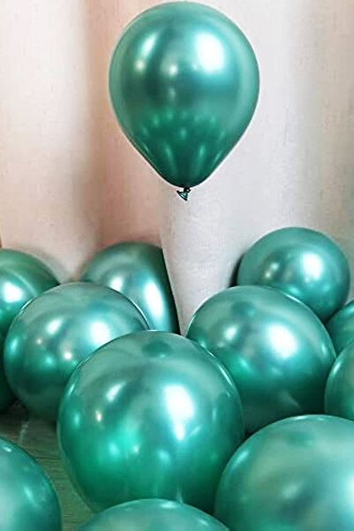 cici magnet www.cicimagnet.com 10 بالونات معدنية باللون الفيروزي مقاس 12 بوصة