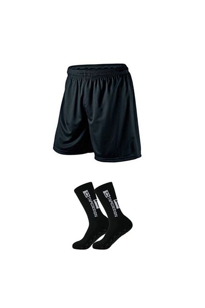 parypary Football Shorts and Silicone Anti-Slip Pro Towel Socks