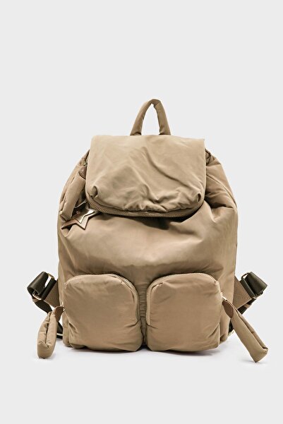 SHOEMOL SCS-002 Bej Paraşüt Kumaş Kadın Sırt Çantası