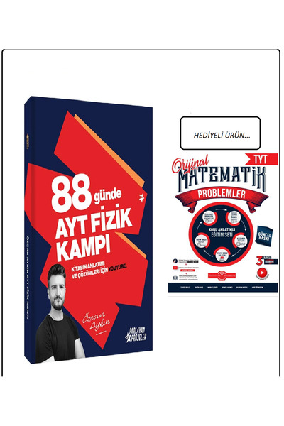 Orijinal Yayınları Özcan Aykın 2026 YKS 88 Günde AYT Fizik Kampı+Orijinal pro...
