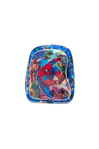OEM Spiderman Backpack, 33x27x13 cm, Preschool, School, Blue, 200g