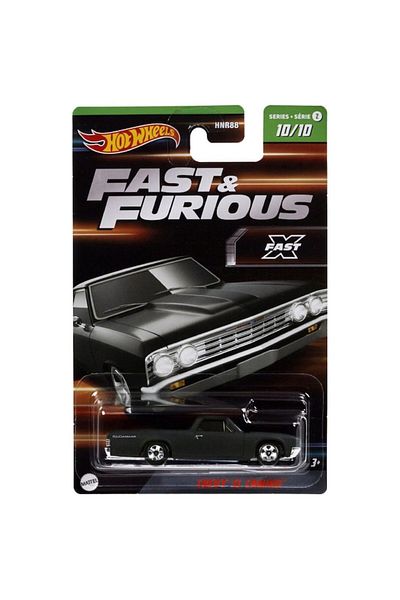 HOT WHEELS Metal Car, El Camino, Fast & Furious, Matte Black, 1:64