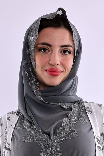 ByLohusa Effortt Smoked Pregnant Maternity Mevlüt Chiffon Shawl