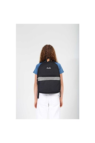 KAUKKO Basic Colors Backpack (Black Stripe)Krn-K1627