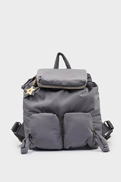 SHOEMOL SCS-002 Gri Paraşüt Kumaş Kadın Sırt Çantası
