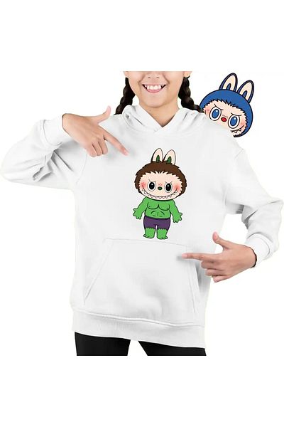 OEM Labubu Hulk Kids Girls Sweatshirt