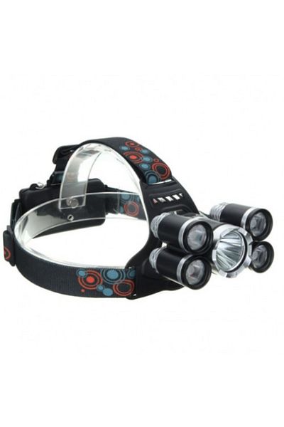 SDX Market Headlamp with 5 LED bulbs, 2 batteries included