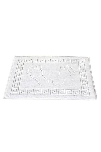 EMİLİA Prosop, hotel, greek border, 100% bumbac, 50x70 cm, pentru picioare, alb, 600 g/mp