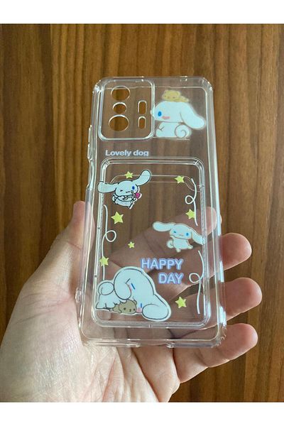 Newon Mi 11t Pro Cinnamoroll Printed Card Holder Business Card Silicone Phone Compatible Case Cover Cover Case