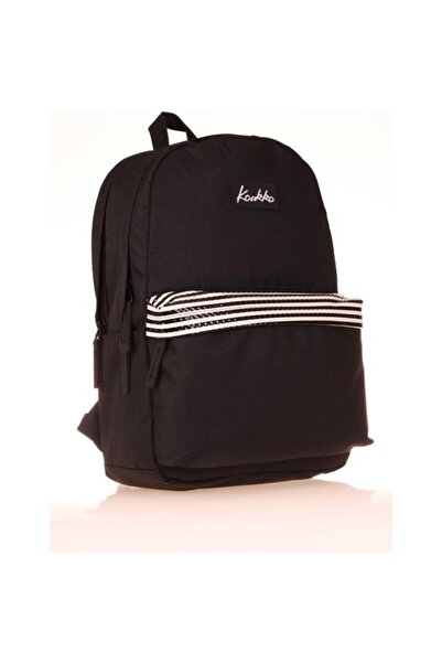 KAUKKO Basic Colors Backpack (Black Stripe)Krn-K1627