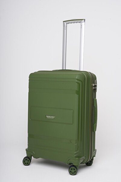 Travel POLO Orta Boy Kırılmaz Valiz Haki 1017