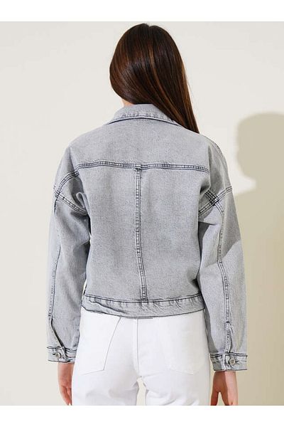 DEDEMAX Denim Jacket - Gray -