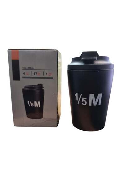 Generic كوب قهوة للسفر مصنوع من الفولاذ المقاوم للصدأ معزول لحفظ المشروبات الساخنة والباردة للاستخدام في المنزل والمكتب والأماكن الخارجية