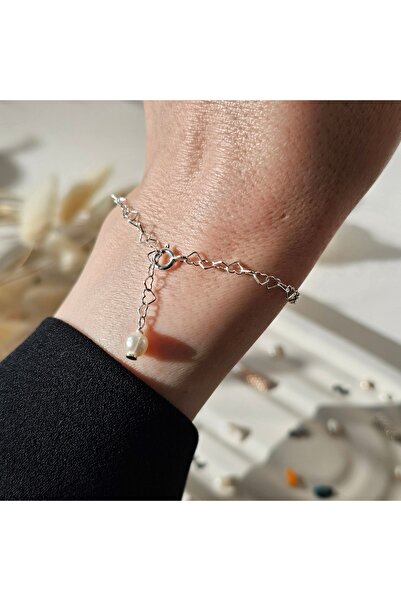 Abundo Bratara din argint 925 Pearl of Hearts