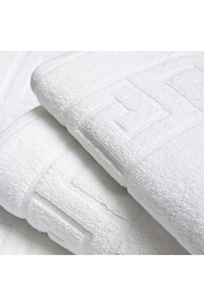 OEM Set 6 premium white hotel hand towels Greek style 30x50cm, 500gr/mp