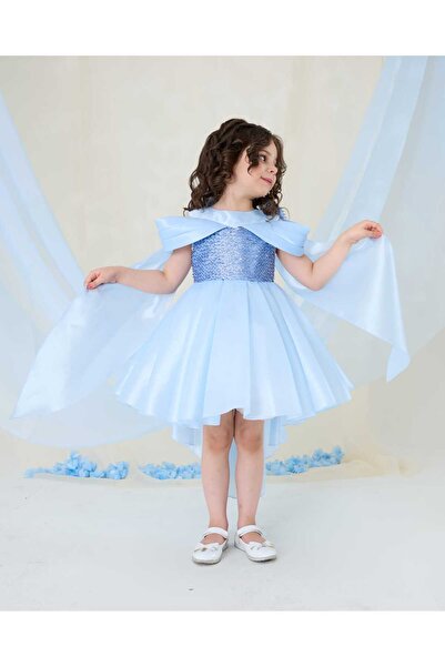 Miss Lorin Kids KIZ ÇOCUK ABİYE ELBİSE TAŞLI FİYONKLU