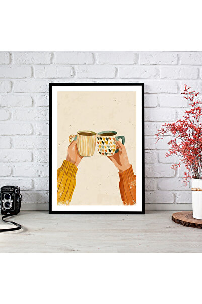 woodsia Εικόνα αφίσας από ξύλο MDF με εμφάνιση μονοκόμματου πλαισίου CF TEK0084