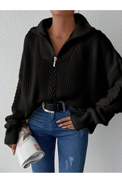 SAYZEN سترة تونيك محبوكة بسحاب من سيلانيك