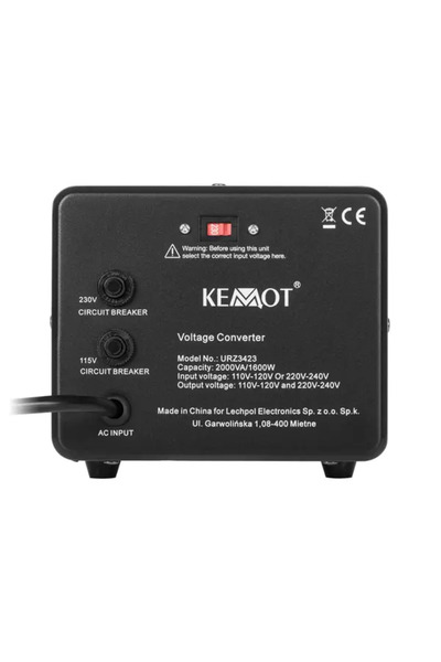 Kemot Convertor de tensiune KEMOT, 1600 W, 2000 VA
