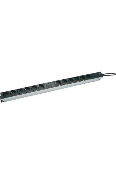 Digitus PDU din aluminiu cu protectie la suprasarcina, Digitus, 12 prize, 2 m...