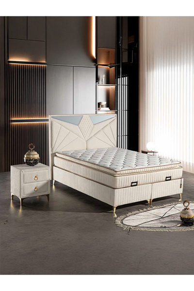 EVİM MOBİLYA CONCEPT Paris Yatak Baza Başlık Set