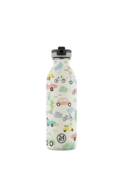 24 Bottles Kids Bottle Adventure Friend Pipetli Paslanmaz Çelik Çocuk Su Matarası 500 ml
