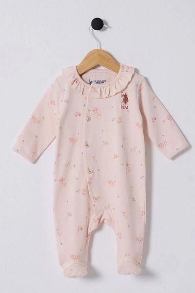 U.S. Polo Assn. Kids U.S Polo Assn Usb2355 Baby Girl Jumpsuit