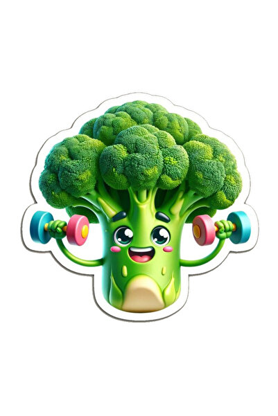 MegaSticker ملصق بروكلي رياضي للسيارة، الدراجة النارية، الخوذة، الكمبيوتر الم...